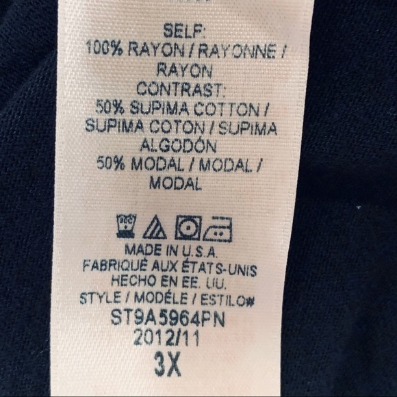 SPLENDID BLACK PULLOVER COLLARED TUNIC/BLOUSE - Picture 7 of 7